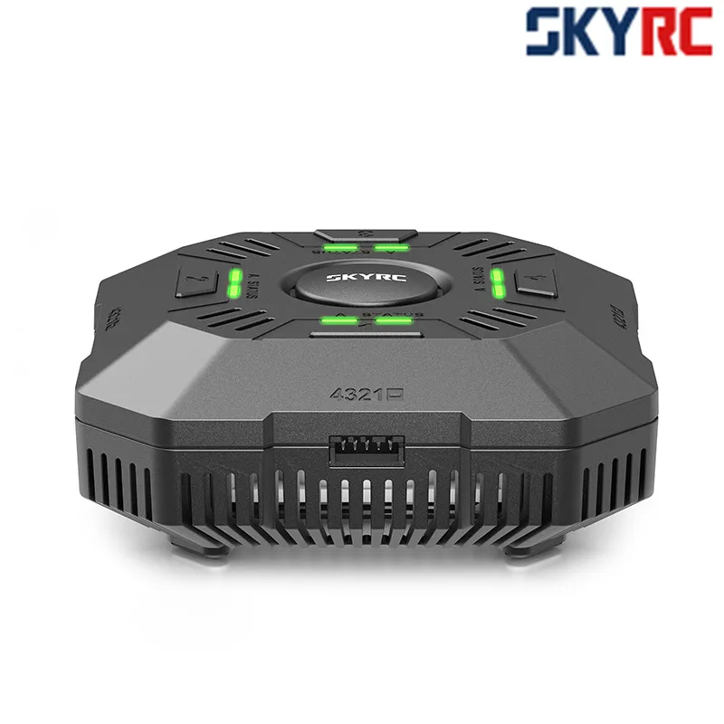 SkyRC-cargador de bater&iacute;a inteligente e4Q, 4x50W, 4x5A DC 2-4S LED, entrada XT60-1