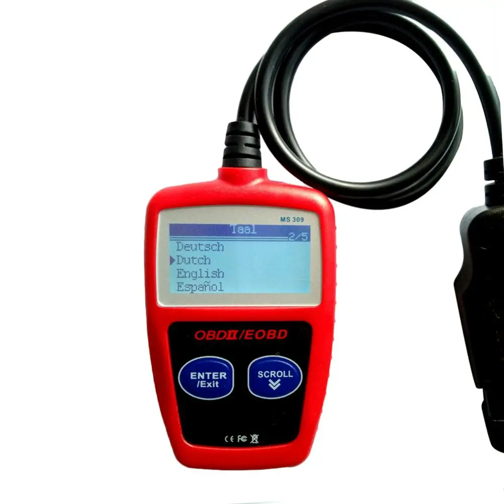 Считыватель кодов OBD2 MS309 сканер OBDII EOBD CAN диагностический инструмент для