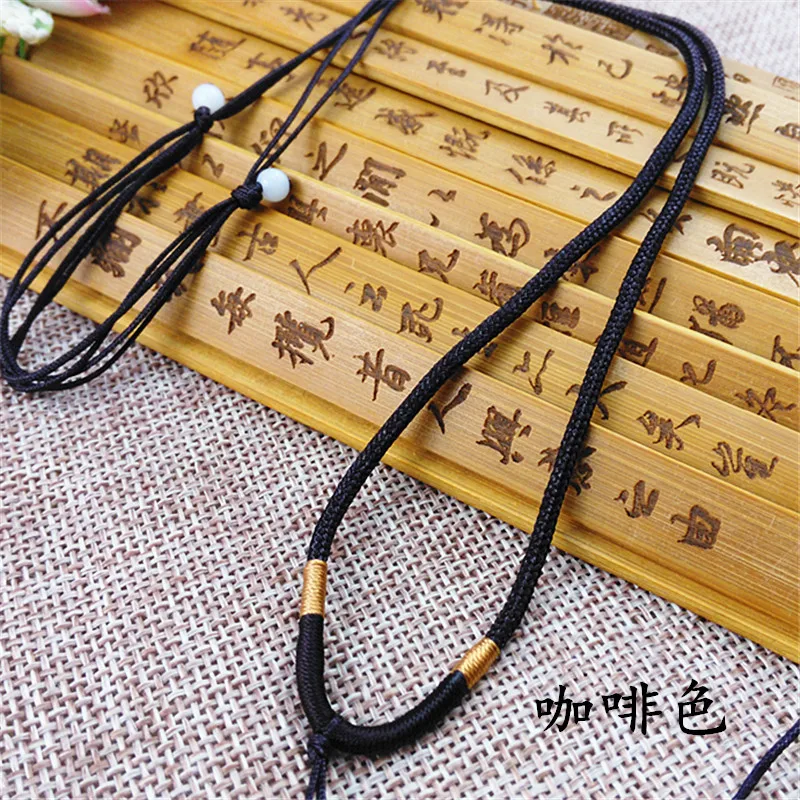 5 шт. ручной вязки ожерелье шелковая нить шнур с узлом для подвески-Золотая