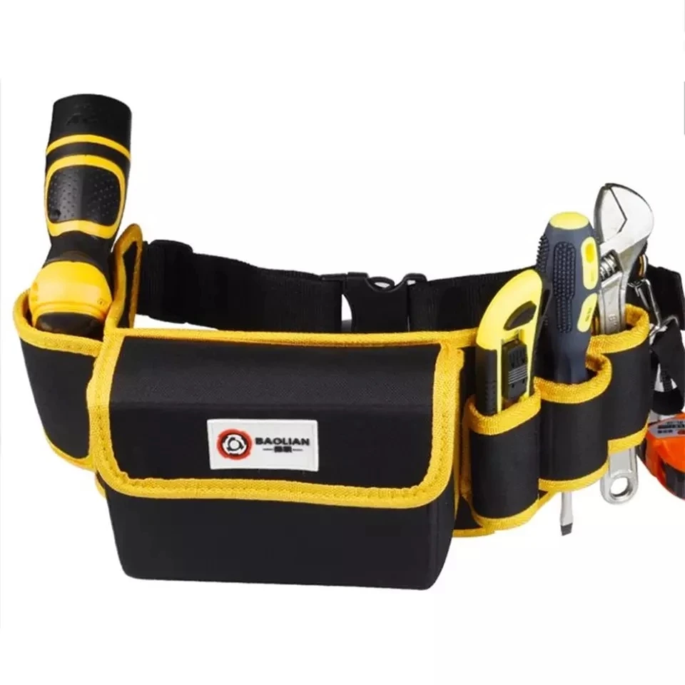 

Oxford Cloth Pouch Storage Belt Bag Waterproof Scratch Resistant Tool bag for Electrician Maintenance Convenience to Work