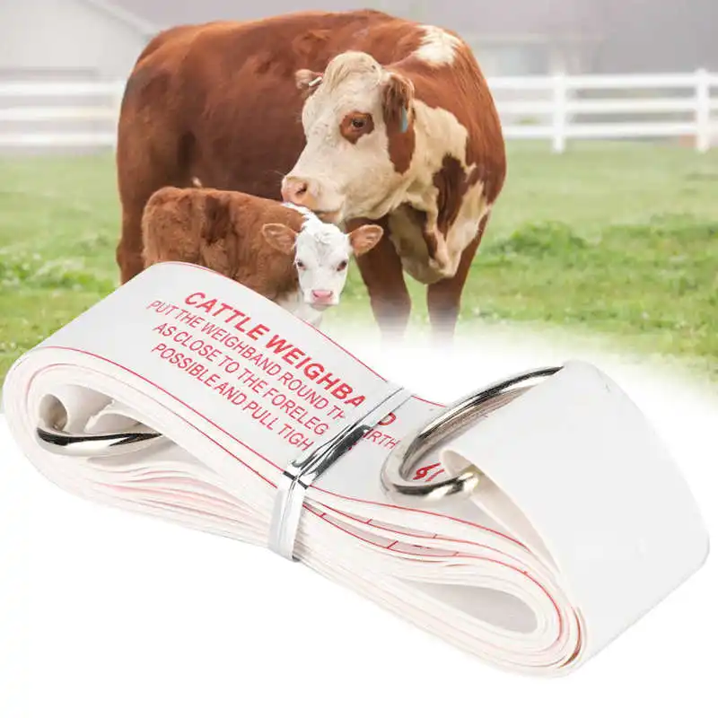 

Farm Animal Body Measuring Ruler Cattle Tape Measure Bust Weight Contrast Ruler Soft for Farm Supplies Feeding Eqipment