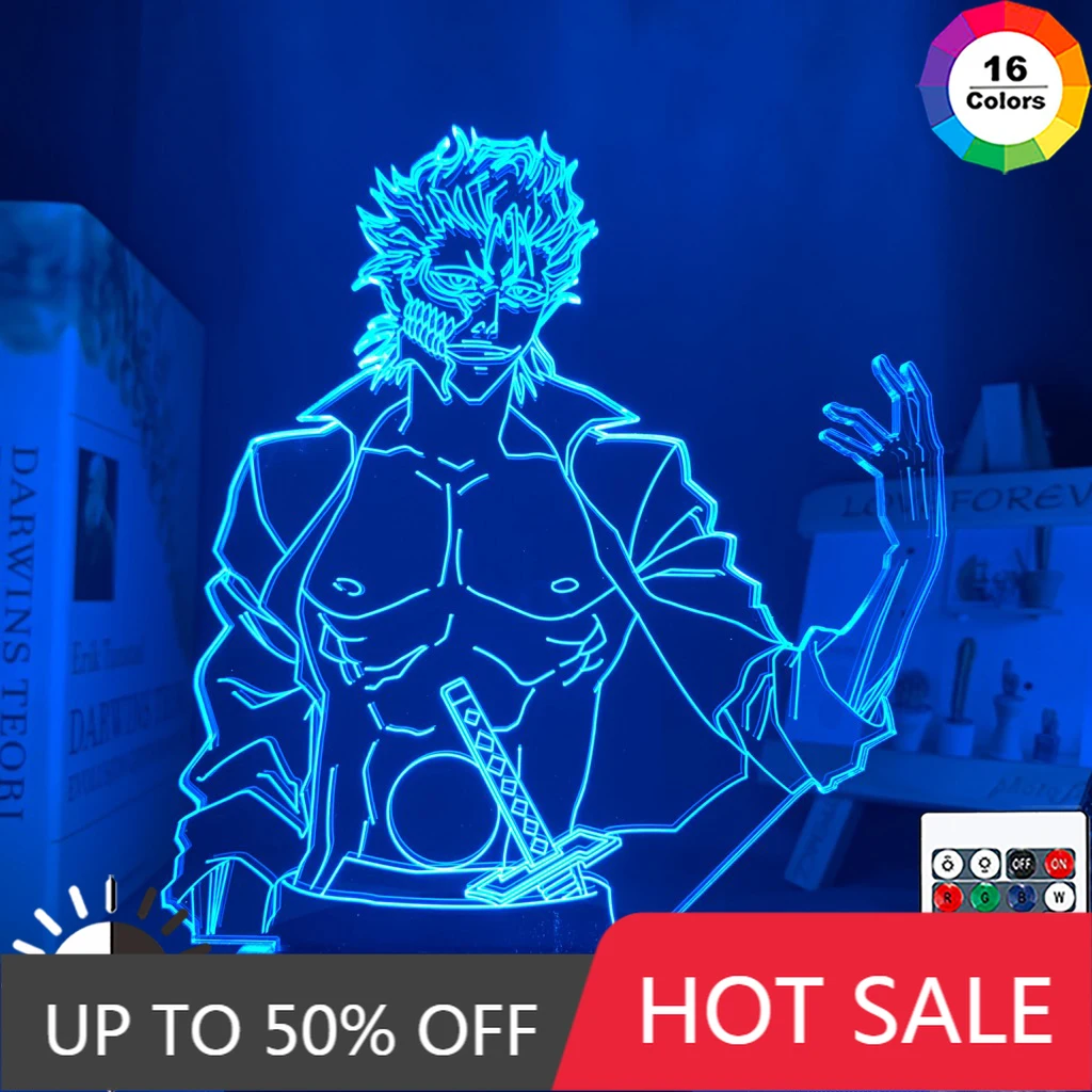 

Anime Bleach Grimmjow Jaegerjaquez Led Night Light for Bedroom Decor Night Lamp Bleach Gift Acrylic Neon 3d Lamp Grimmjow