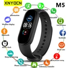 Смарт-браслет Xnyocn M5 для мужчин и женщин, с пульсометром и тонометром, фитнес-трекер, смарт-часы с Bluetooth-экраном, смарт-браслет