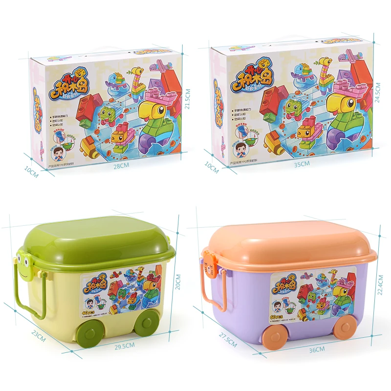 

DIY baby toys soft rubber blocks teether early education Jigsaw large soft plastic building blocks toys Imagination for children