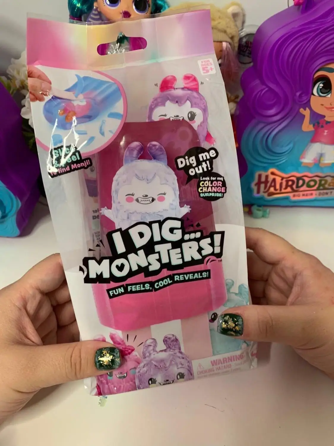 

The newest Hot Selling I Dig Monsters Small Popsicles dolls Surprise Blind Box Toys Will Change Color in Cold Water for Kids