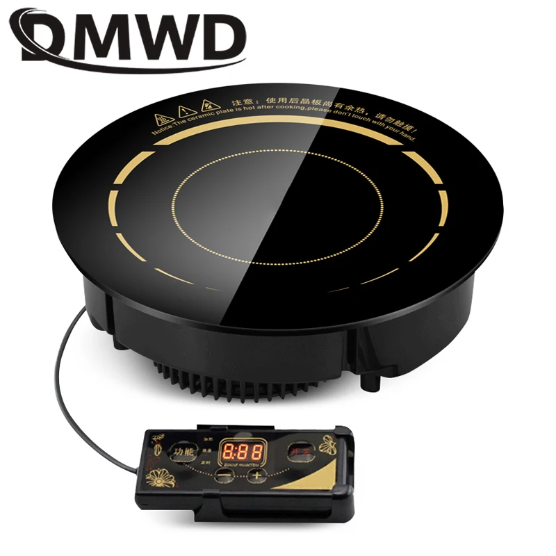 DMWD 3000 Вт круглая электрическая Магнитная индукционная плита встроенная
