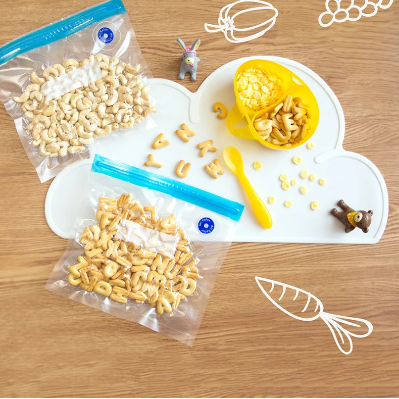 Вакуумные пакеты для хранения продуктов с насосом многоразовые пищевые кухонный