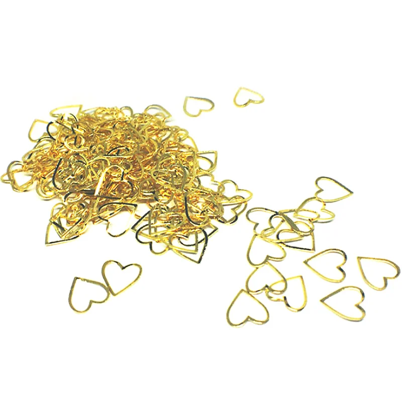 50 шт. золотые украшения для дизайна ногтей 3d большие наклейки гибридные