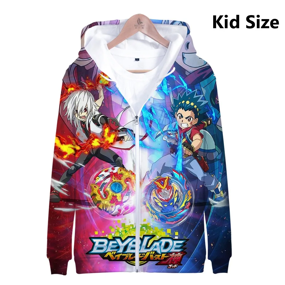 11 Beyblade Burst Evolution 2019 толстовка с капюшоном на молнии 3D принтом kawaii Мужская/Женская