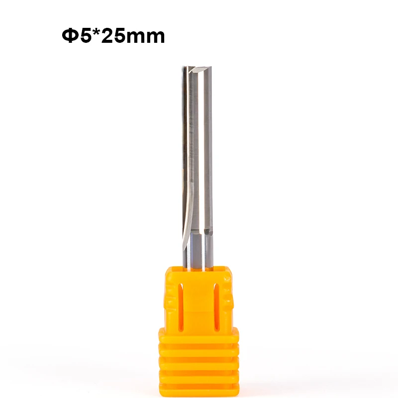 5 шт. хвостовик мм фрезы с двумя канавками древесина МДФ ПВХ ЧПУ прямые