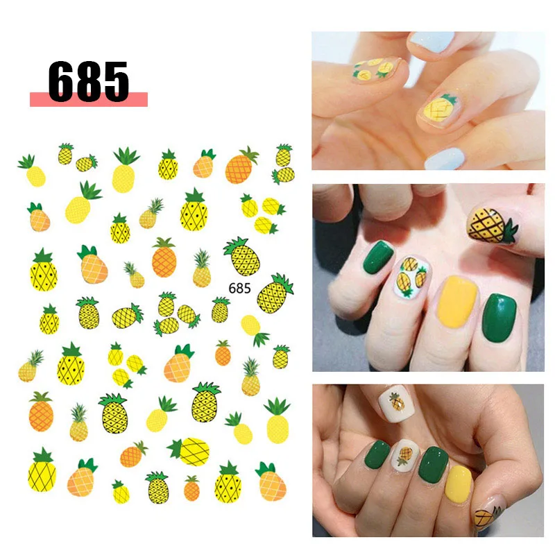 Лак для ногтей Стикеры комплект цветочный принт геометрический сексуальная