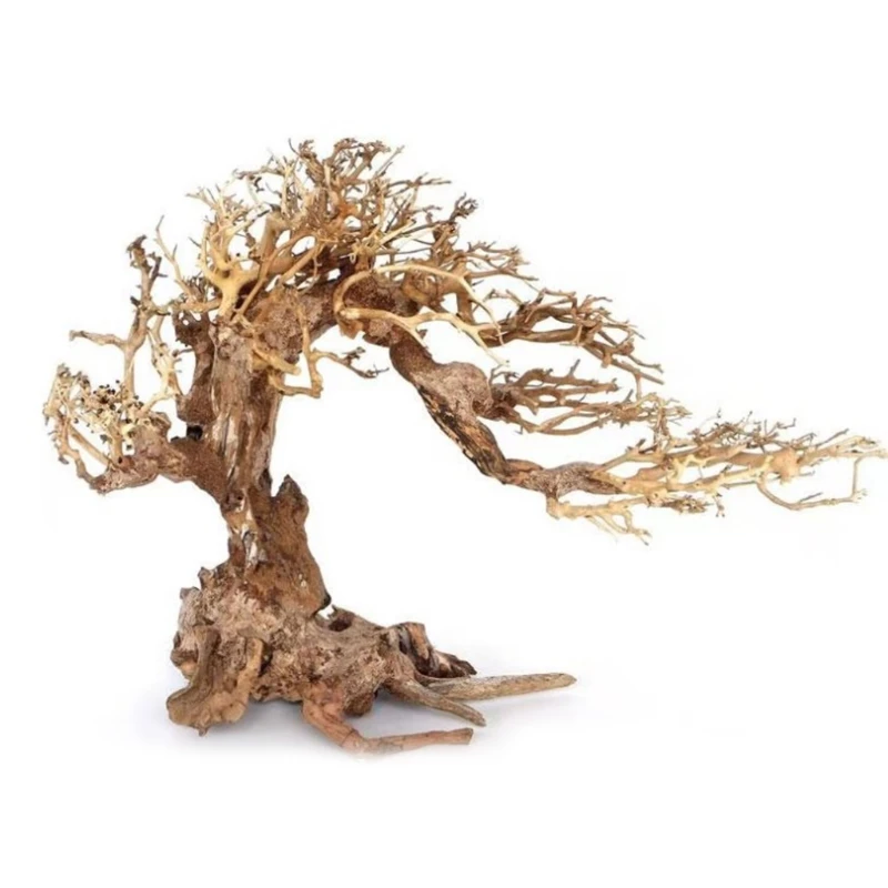 Украшение для аквариума из леса веточки аквариум бонсай мох ствол натурального