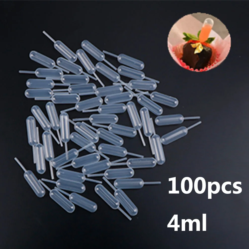 

100pcDisposable пипетки Пластик выжать с одной меткой, калиброванная на вытекание флакон-капельница для силиконовые формы УФ-отверждаемая эпоксид...