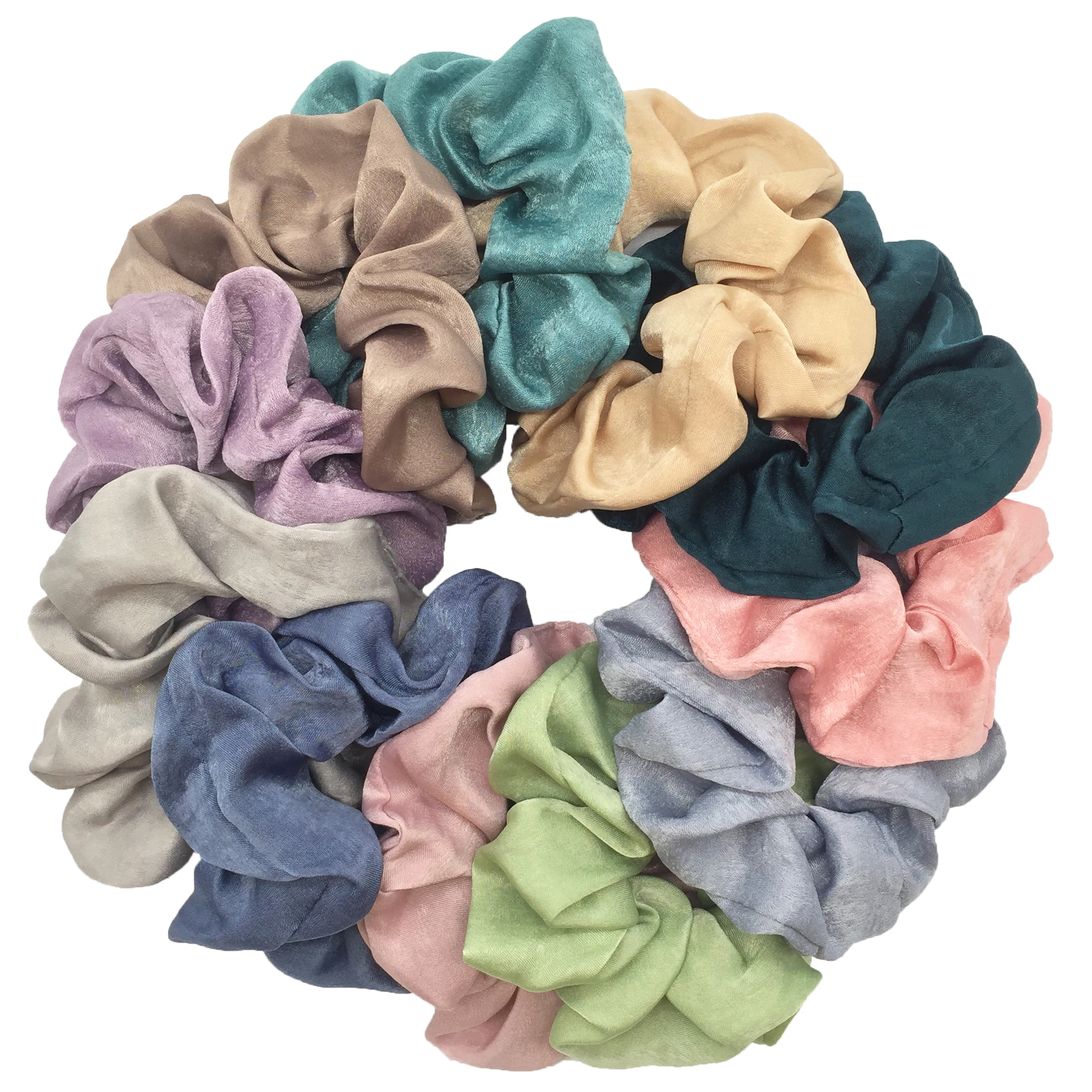 

4PCS Satin Scrunchie For Women Headbands Girl Hair Accessories Ozdoby Do Włosów Elastic Hair Bands Lolita Accessories Kосички