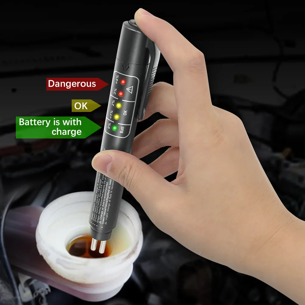 

Brake Fluid Tester Pen Universal Detector LED Oil Quality Check Pen for Car Auto Vehicle Automobile Diagnostic Tool
