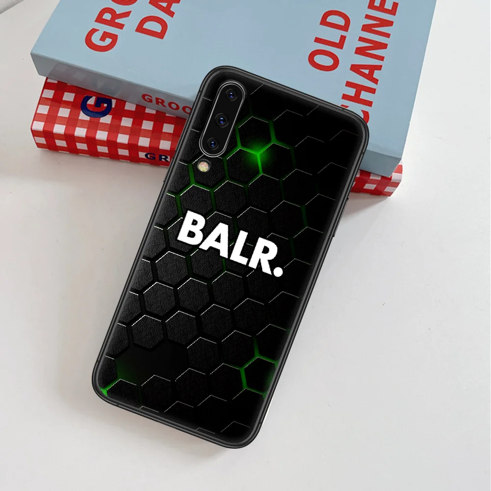 

BALR Fashion Trend Brand Phone Case For Samsung Galaxy Note S 8 9 10 20 Plus E Lite Uitra black Cover Luxury Funda Silicone