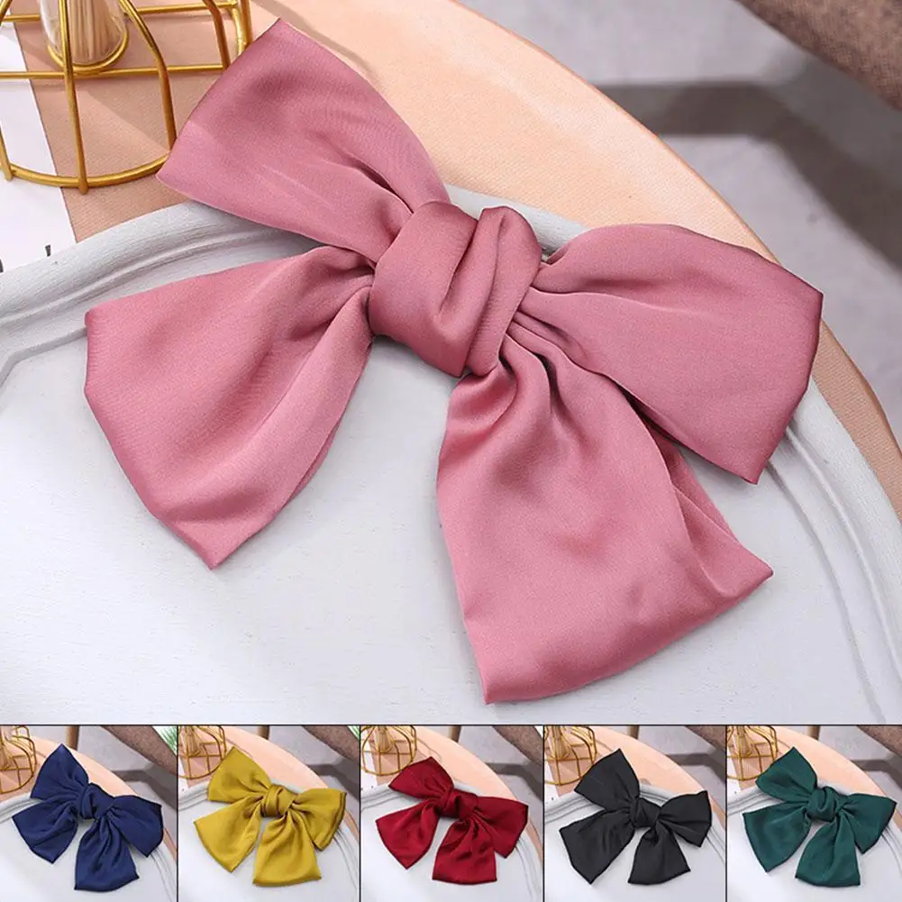 

Large Bow Hair Clip Chiffon Party Prom Handmade Barrette Gift Hairpin Accessories Hair Best 1Pc Girls For Women Hair Claw S9Z2