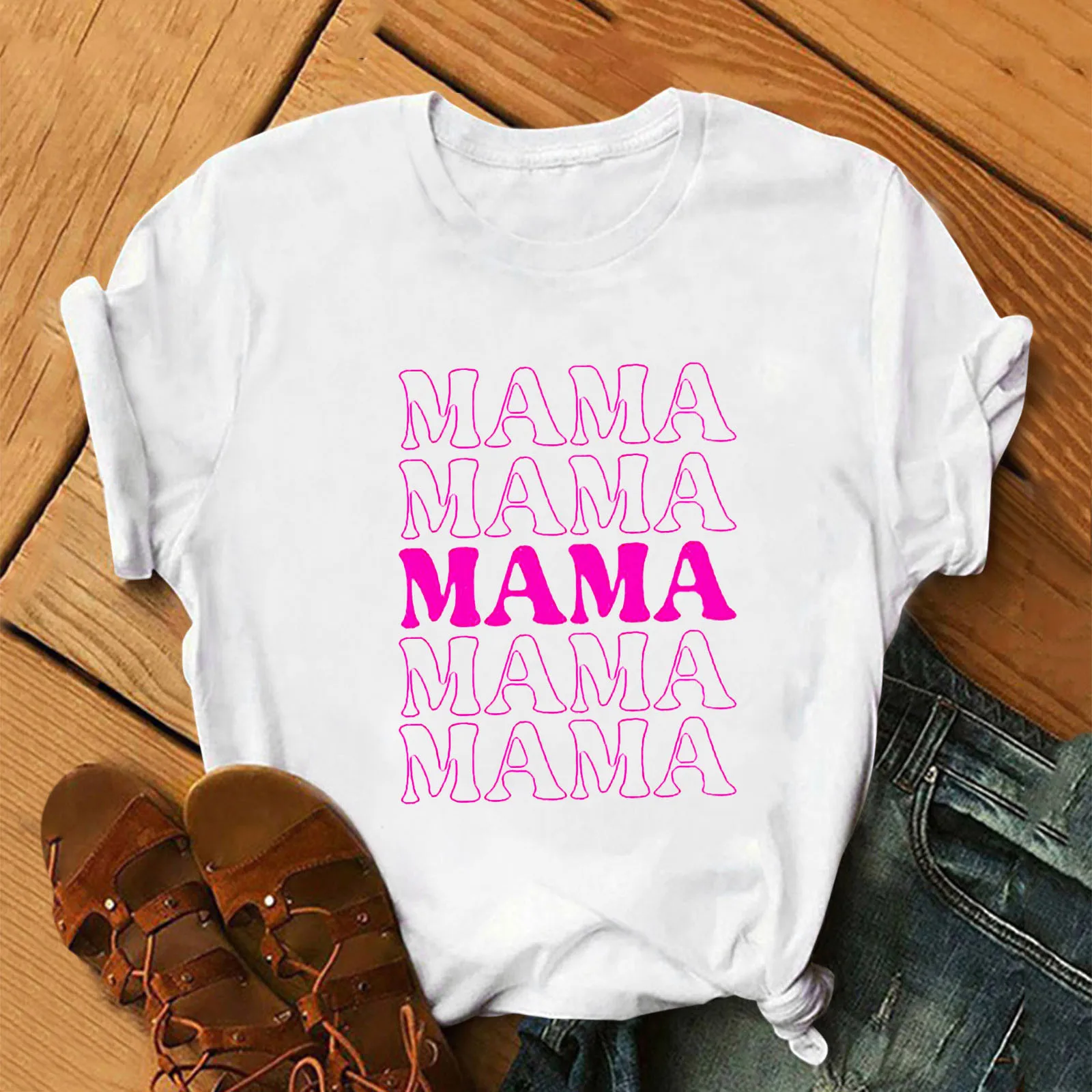 

Top T Shirt For Women Mother's Day Tunic BlouseElegant Tops