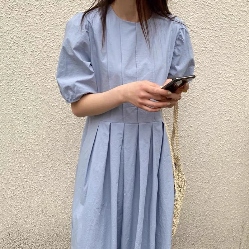 

Vinatge Elegant Women Long Dress 2022 New Summer Dress Korean Candy Color Loose Maxi Dresses Party Female Dresses Vestidos 14513