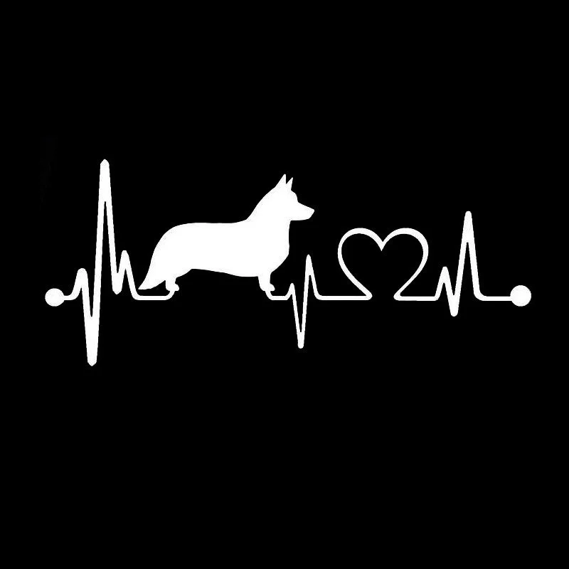 

Animal Pet Dog Heartbeat Line window Stickers 15.5x6.6cm