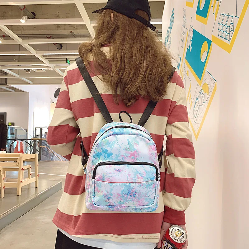 

2020 New Printing Mini Backpack Shoulder Bag Waterproof Small Backpack For School Travel