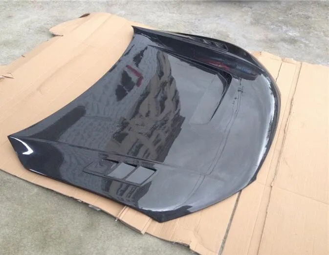 A7 S7 RS7 Настоящее углеродное волокно передний бампер автомобиля капоты двигателя