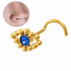 1 шт., серьги-гвоздики из нержавеющей стали