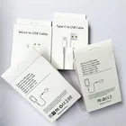 10 шт.лот Micro USB iPhone Тип C оригинальный кабель для передачи данных для iPhone 11 12 Samsung Huawei зарядные кабели в розничной коробке