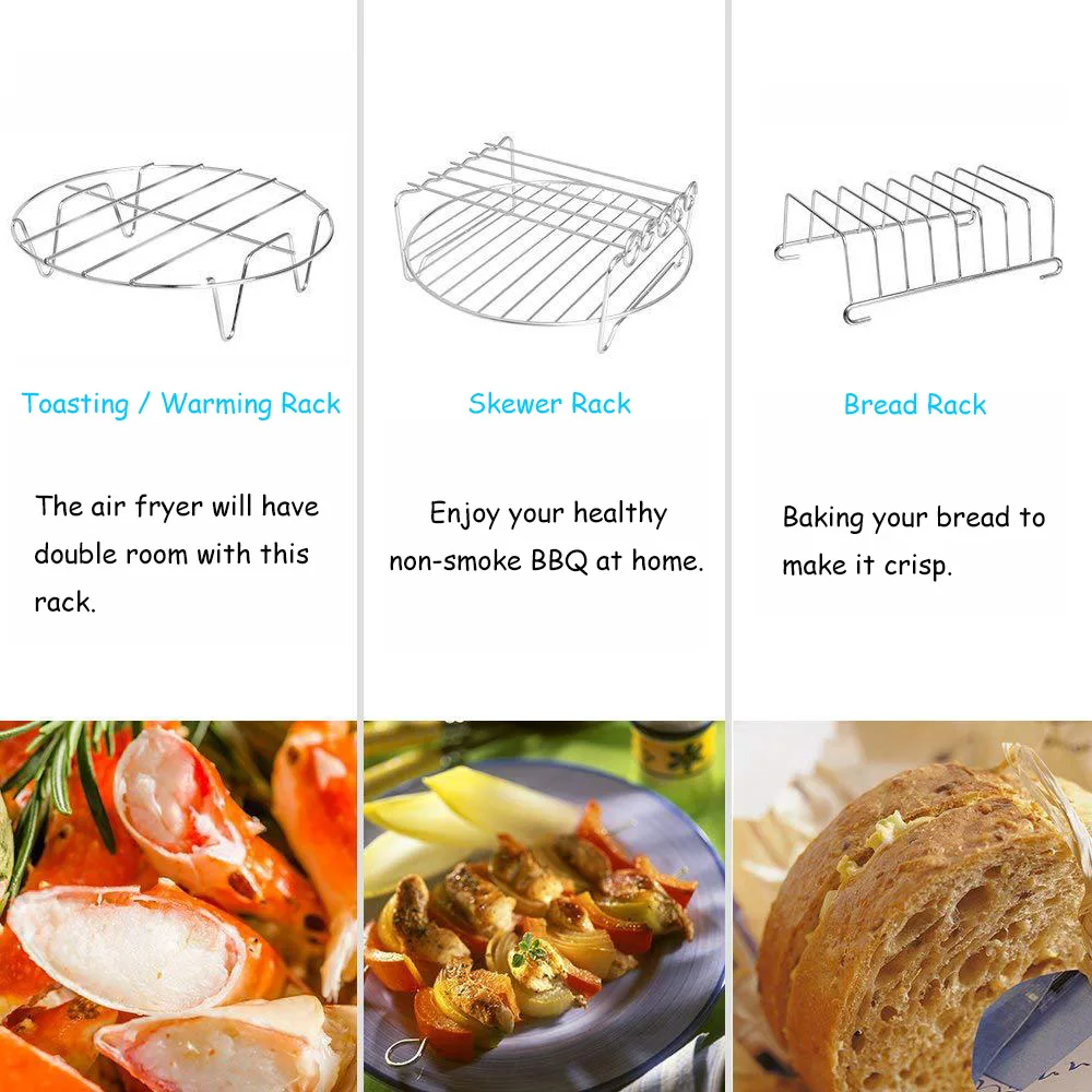 7 дюймов/8 дюймов Высокое качество аэрофритюрница для приготовления блюд без