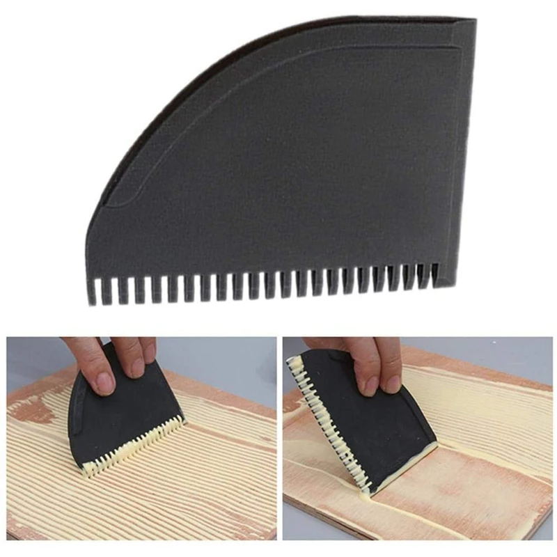 

HOT Silicone Wood Brush Kit 4 Pieces Woodworking with Silicone Brush and Tray for Floor Corner Bathroom Kitchen Room
