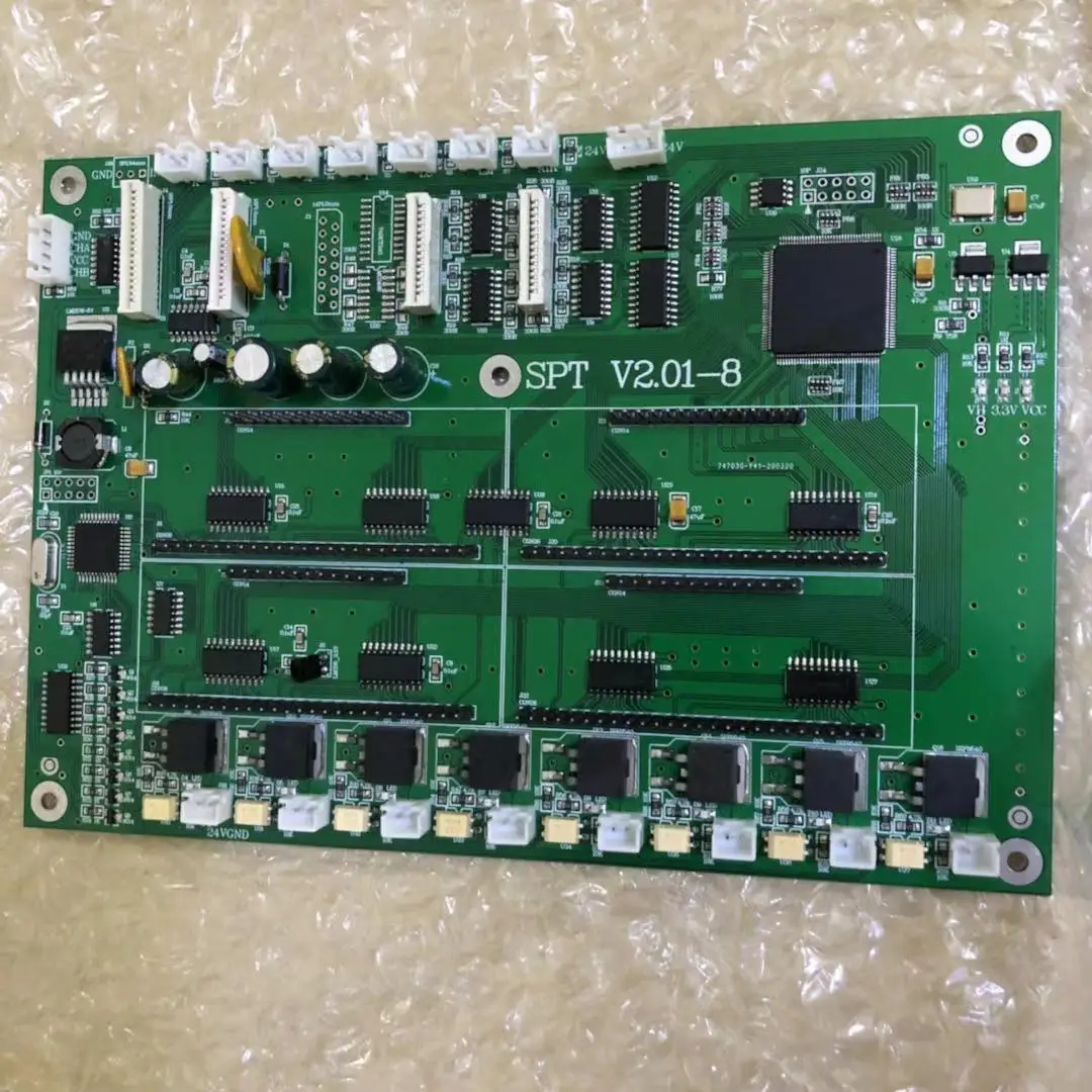 S33001 Новая плата Crystaljet с 8 головками Seiko SPT510 35PL Crystal Jet 1000/3000/4000/5000/6000 коннектор для