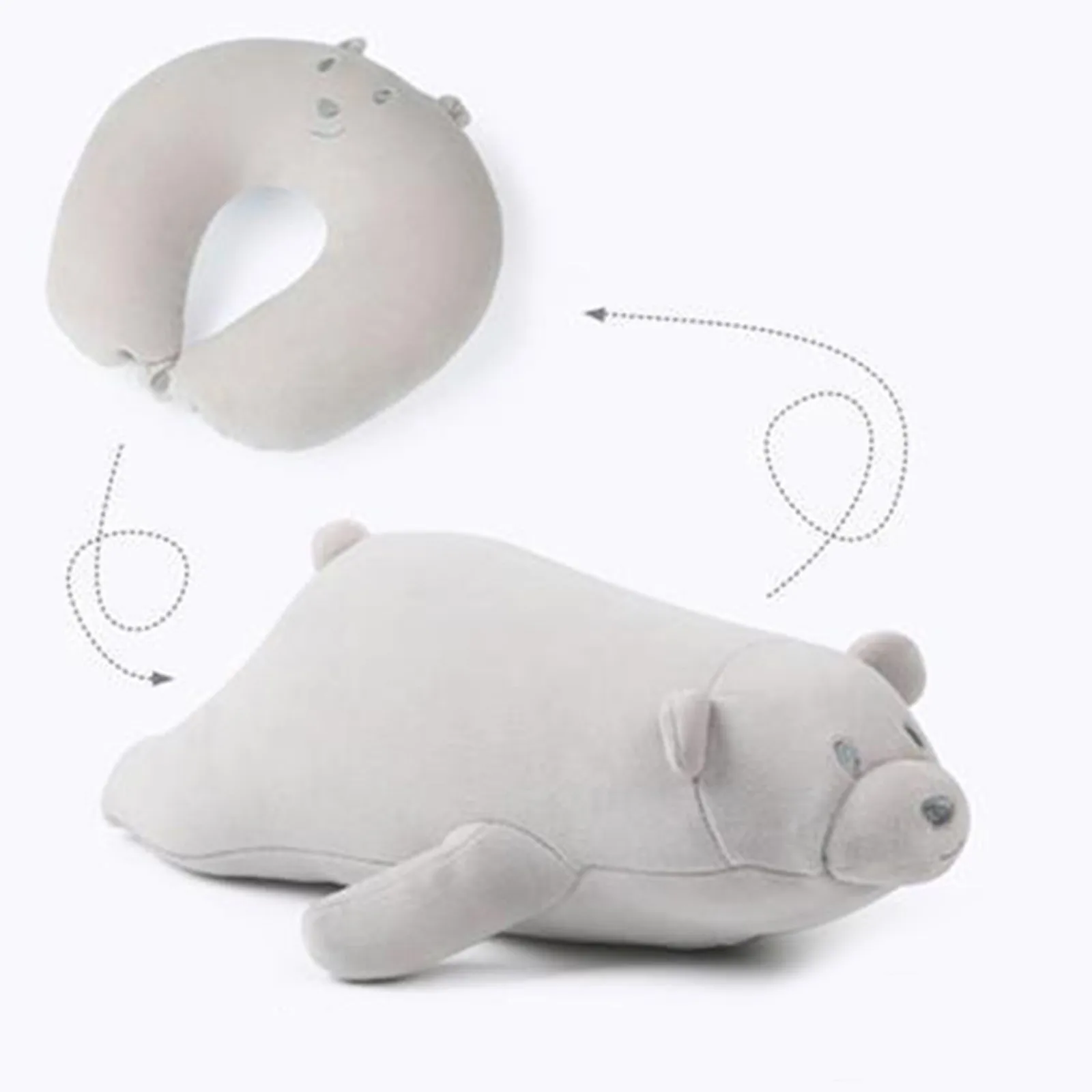 

Sloth Bear Toys Soft Comfortable Pillow Cartoon Indoor Double-duty Kawaii Animal Doll Pillow Sleeping Pillow Gift Companion