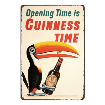 Guinness винтажные металлические бляшки настенный кухонный арт для вечеринки Дома