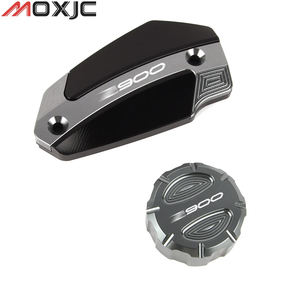 CNC Aluminum Front & Rear brake Fluid Cylinder Master Reservoir Cover Cap Brake pump cap for KAWASAKI Z900 2019-2021