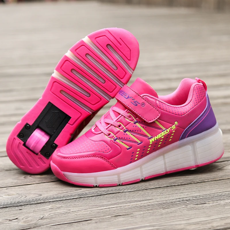 

2019 Child Jazzy 2020, Junior Girls&Boys LED Light 2020, Children Roller Skate Shoes, Kids Sneakers With Wheels 21 colors