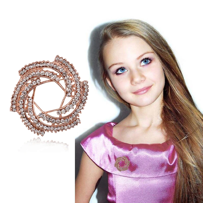 Серьги брошки Earofcorn из высокосортных страз Европейская и американская Женская