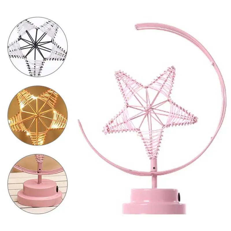 

LED Star Night Lights For Home Room Decor Light Decorative Table Lamp Kids Rooms Birthday Modeling Light Decorative Light