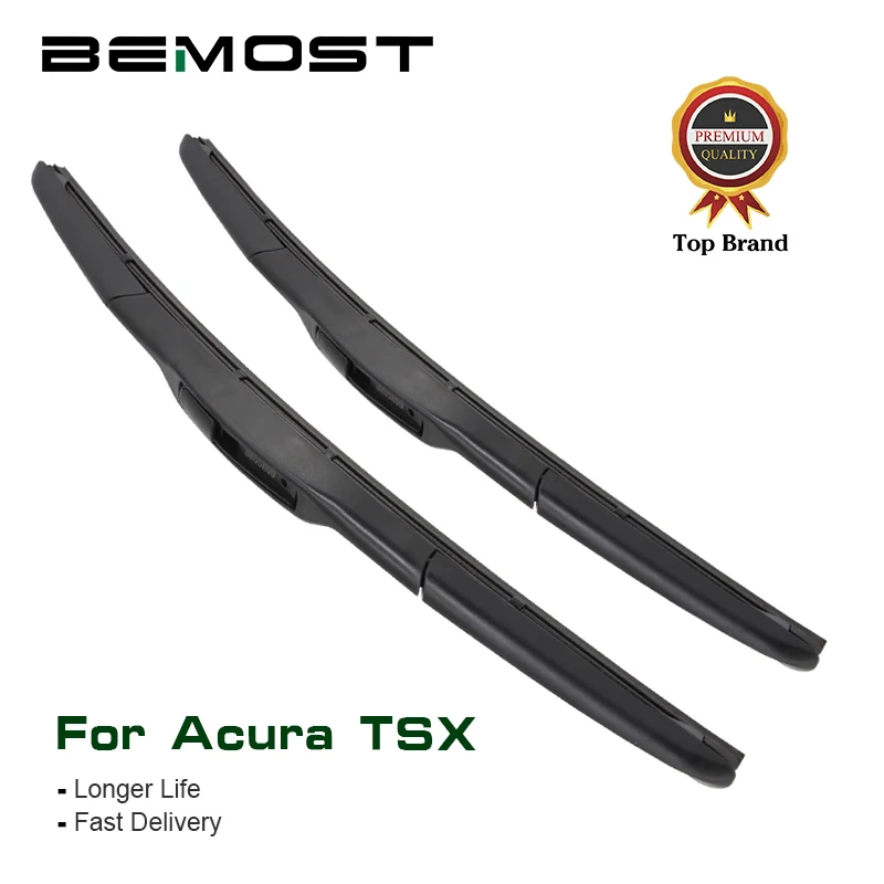 

BEMOST Car Wiper Blades Natural Rubber For Acura TSX ,2004 2005 2006 2007 2008 2009 2010 2011 2012 2013 2014 Fit U Hook Arm