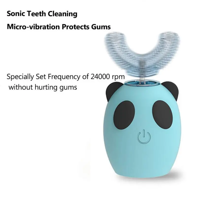 360 градусов Умная Автоматическая звуковая электрическая зубная щетка u типа 4