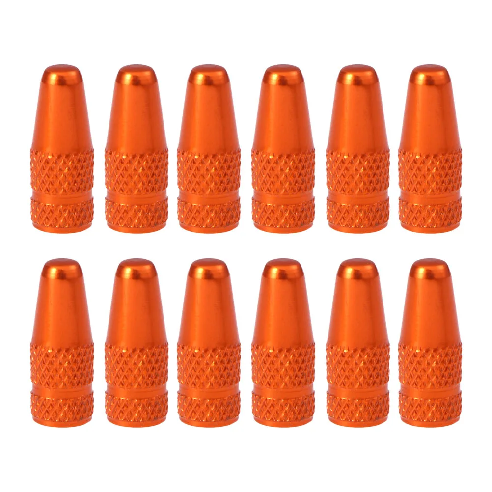 

12pcs Bike Valve Cap Aluminum Bike Presta Valve Cap Tire Valve Dust Cover