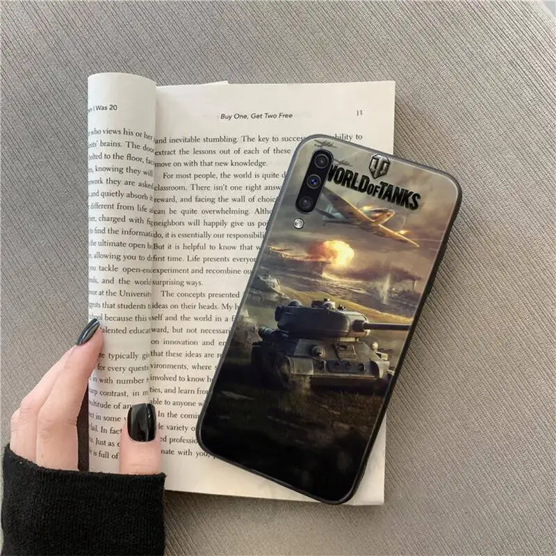 

bag bumper world of tanks pattern Phone Case For Samsung galaxy S 9 10 20 A 10 21 30 31 40 50 51 71 s note 20 j 4 2018 plus