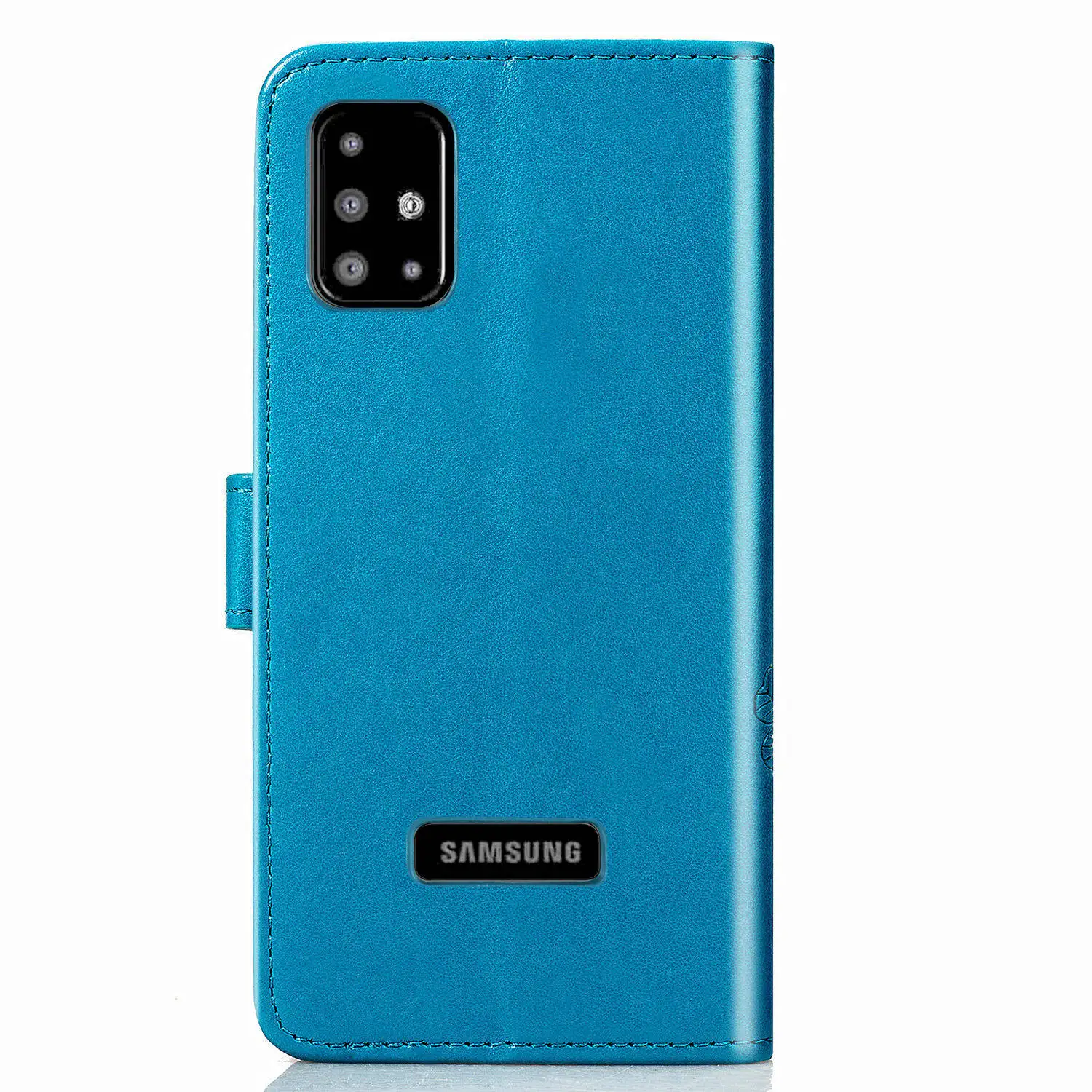 Чехол для Samsung Galaxy A51 из искусственной кожи с откидной крышкой + ТПУ чехол кошелек