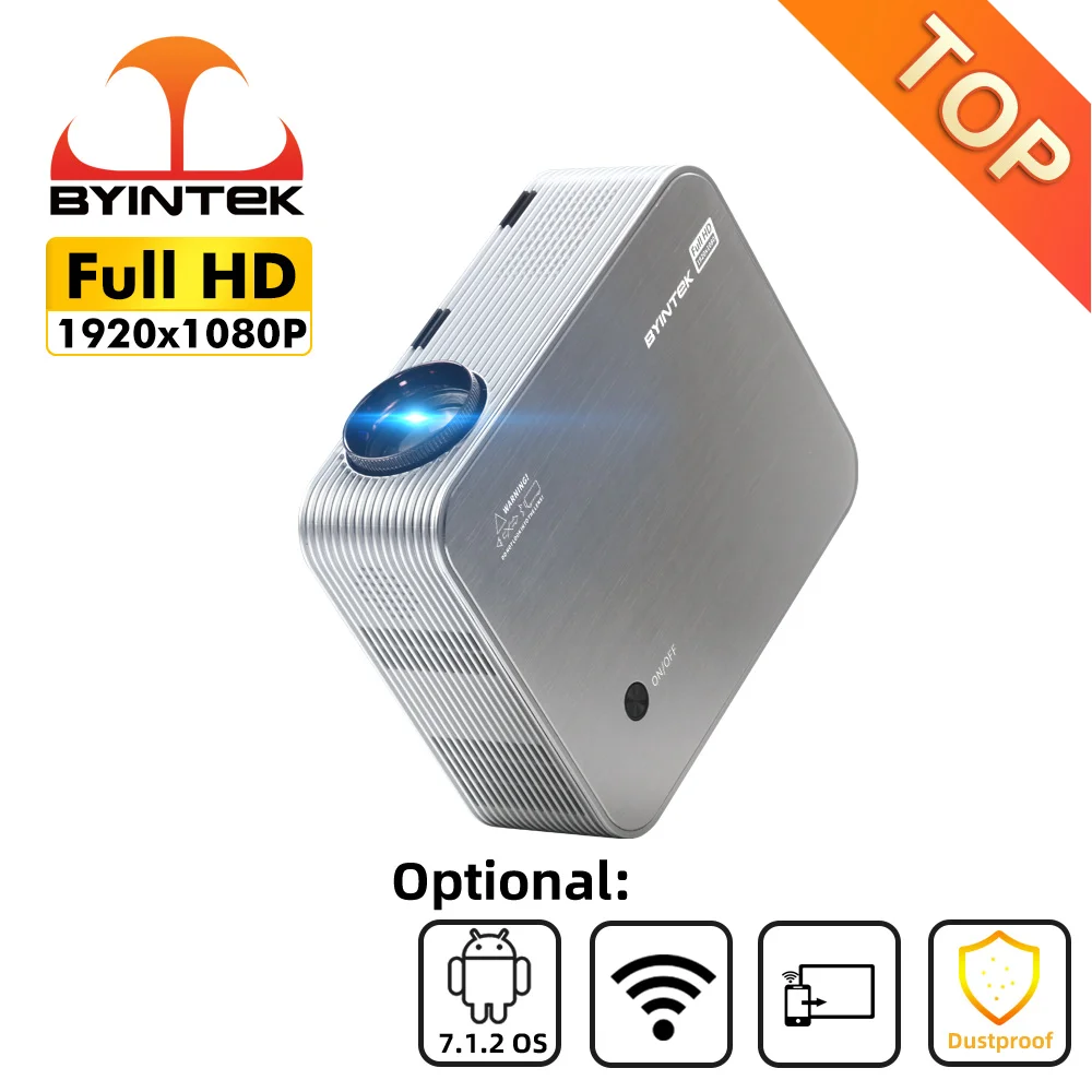 

BYINTEK K15 Full HD с разрешением 4K светодиодный 1920x1080 Кино 1080P светодиодный видео умный проектор на Android для 3D 300 фут домашное Театр