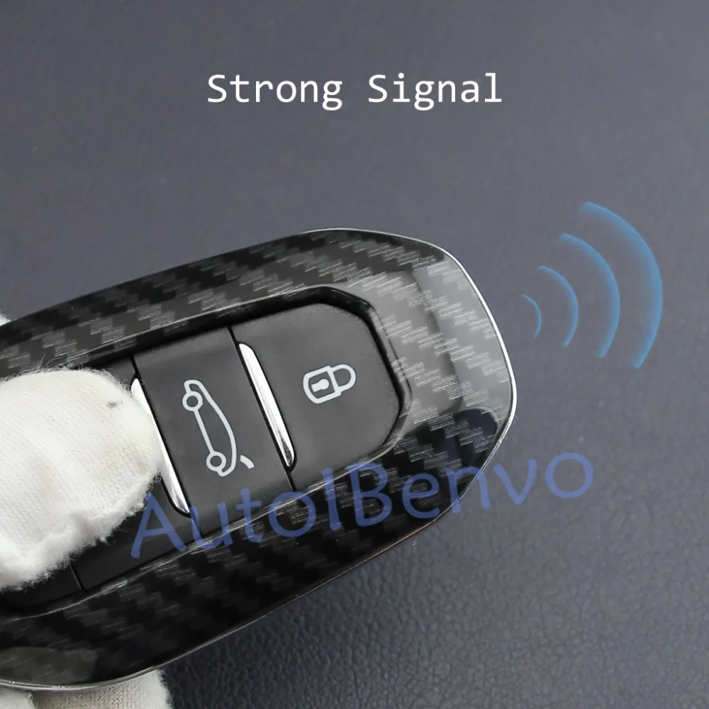 Carbon Fiber Smart Car Key Protect Shell For Peugeot 508 3008 5008 Citroen C3 C5 Aircross C4 Picasso DS 4S DS5 DS 3 7 Crossback