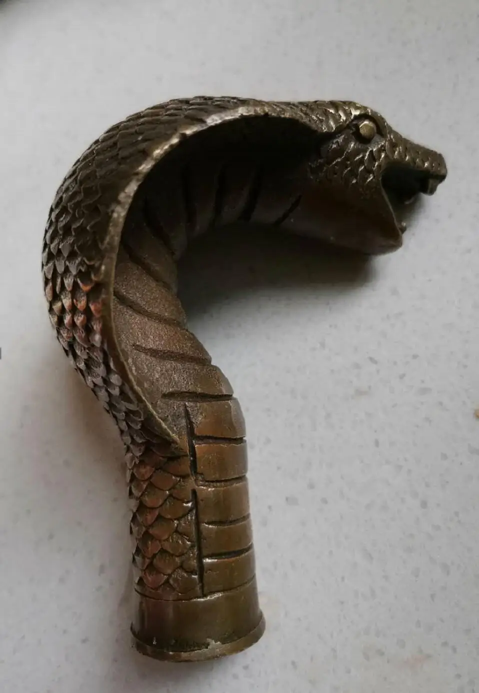 

Gifts Carved snake bronze carving head crutches leading cane