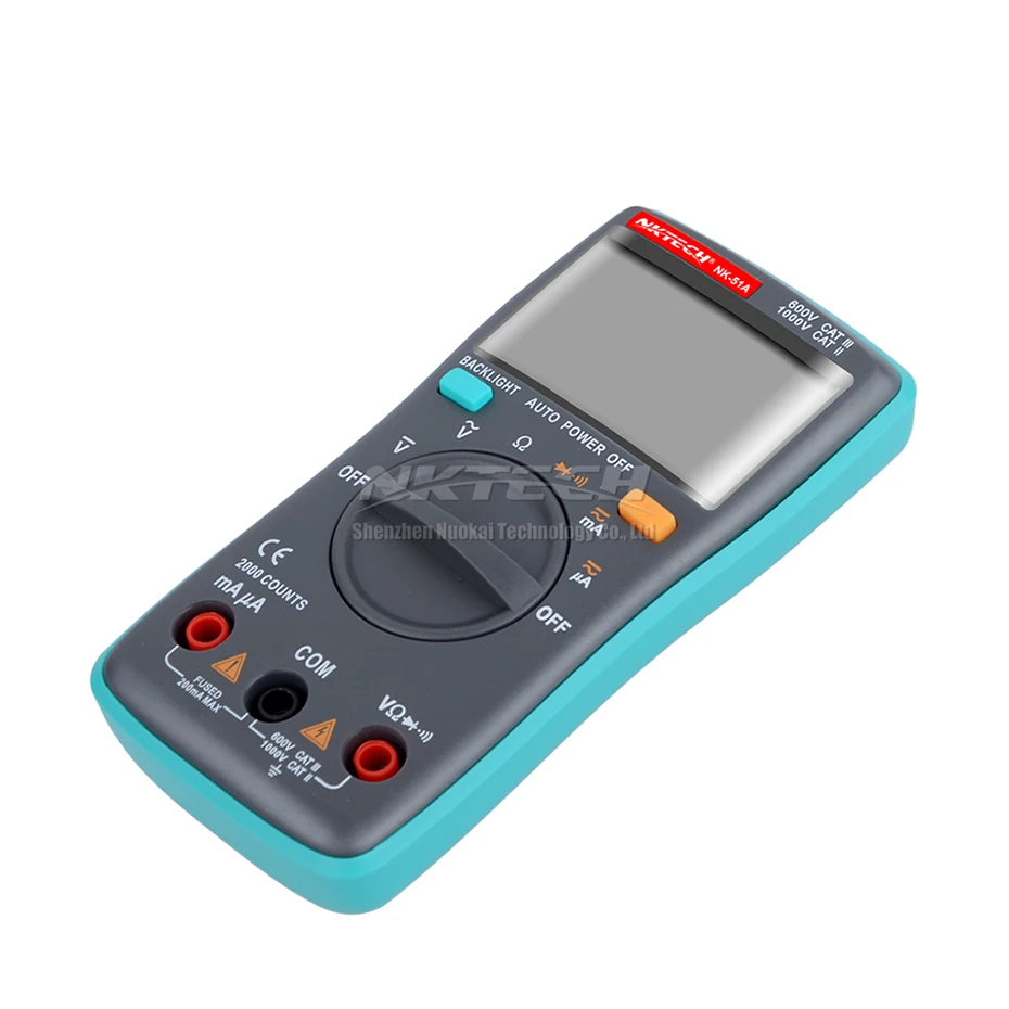 NKTECH Цифровой мультиметр карман NK-51A NK-51B NK-51C NK-51D истинного среднеквадратичного значения переменного тока Амперметр Вольтметр переменного тока постоянного тока Гц Ом Температура Электрический тестер