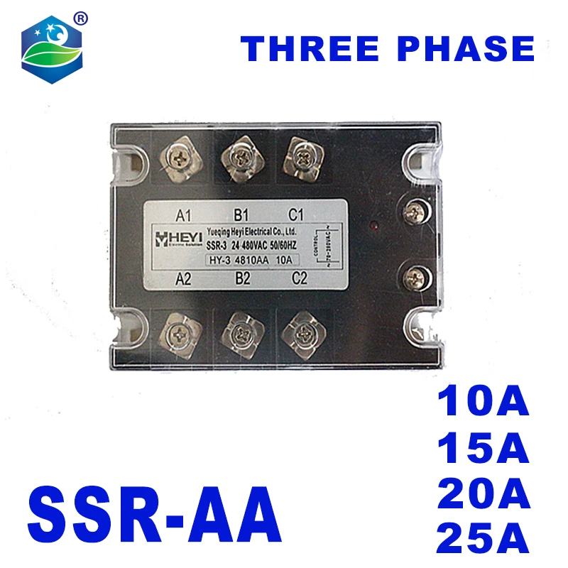 

Three phase solid state relay,input 70-280V AC Control 24-480V AC,output 480V SSR-10A/15A/20A/25A/40A/50A/60A/75A/80A/100A/120A