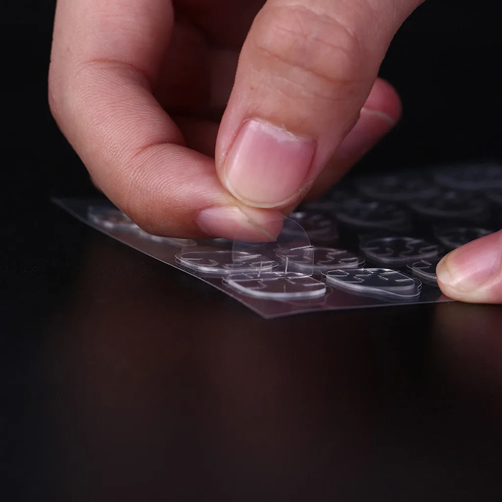 Модный красивый двухсторонний пластиковый клей для ногтей уменьшает износ легко