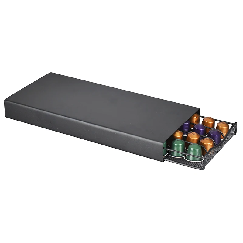 

40 Pods Coffee Drawers Capsules Holder Storage Stand Rack Practical Coffee Shelves For Nespresso Coffee Capsule Organizer