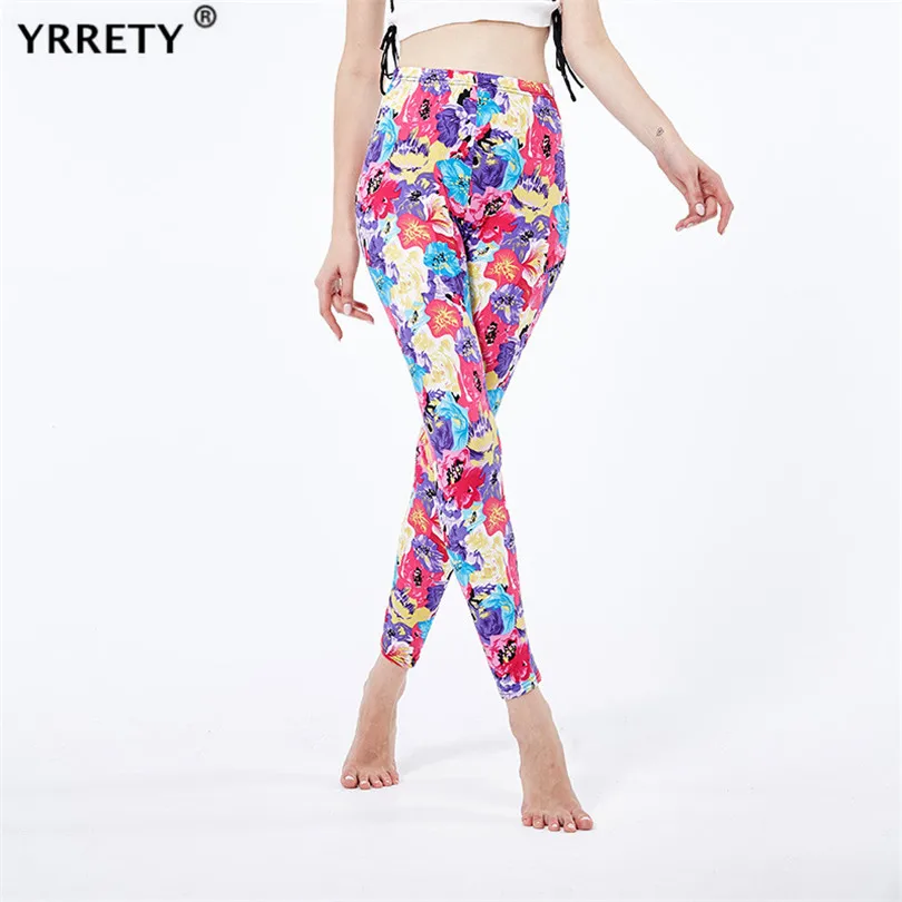 

YRRETY New Style Push Up Leggings Fitness Leggings Elastic High Waist Legging Breathable Pants Sports Printing Pattern Clothes